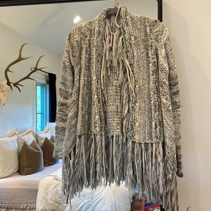 Free People Multi Color Wrap Sweater